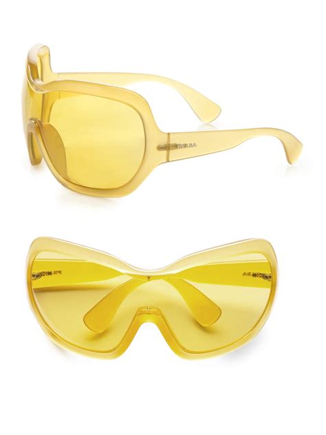 prada illusion ski mask inspired sunglasses|Prada F/W 2011 illusion sunglasses – Another Basement.